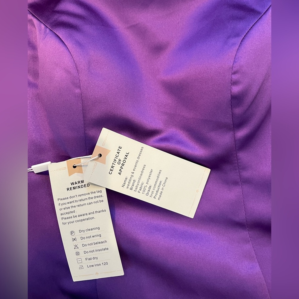 Beautiful Purple Satin Babyonline D.R.E.S.S. - Picture 5 of 5